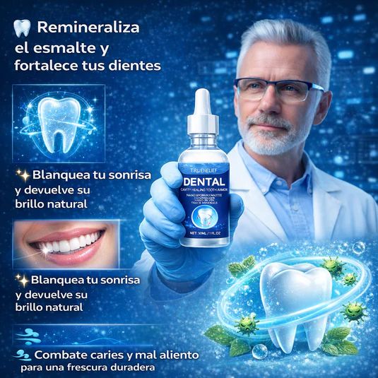 Armadura Líquida Curativa de Caries para Dientes | Promueve un aliento fresco y ayuda a reducir la sensibilidad, Contiene Nano - Hidroxiapatita y Teobromina - IMPERIUM