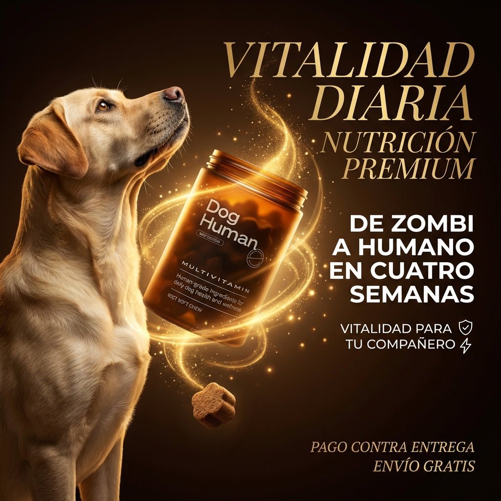 Dog Human Multivitamínico 5 - en - 1 Para perros que necesitan más años de vida saludable | Mejoras visibles en 1 - 2 semanas - IMPERIUM