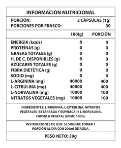 ÓXIDO NÍTRICO Premium - Suplemento 1000 mg - IMPERIUM