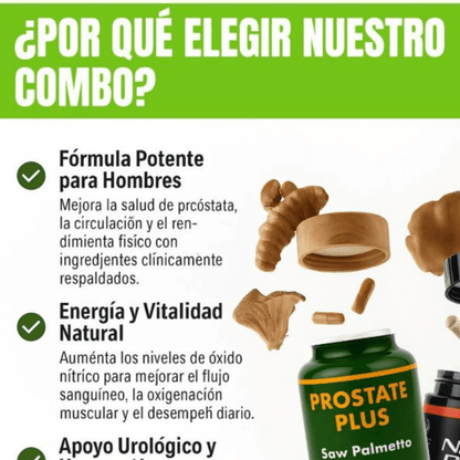 Óxido Nítrico Promax™ + Prostate Health en pack Compra 1 y Llévate 2 Gratis:💪 Rendimiento, energía y salud masculina🔥 - IMPERIUM